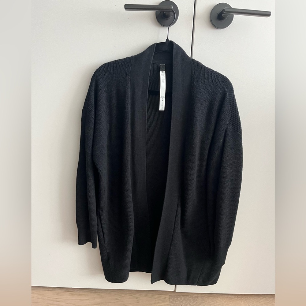 NWOT lululemon merino wool-blend ribbed long wrap sweater